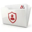 AML compliance documents in a white folder with a shield and person symbol and the MAXCORP logo